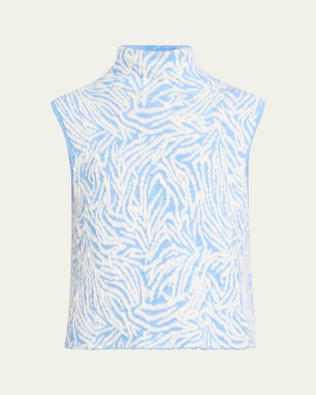 Bev Animal Jacquard Sweater Vest